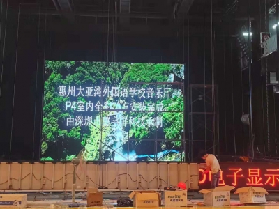 惠州大亞灣外國(guó)語學(xué)校p4全彩屏